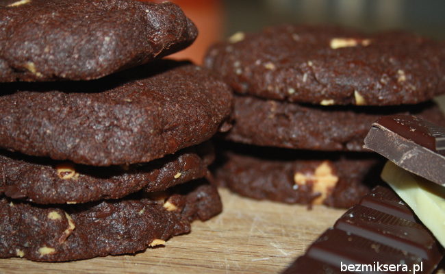 ciasteczka podwójnie czekoladowe
